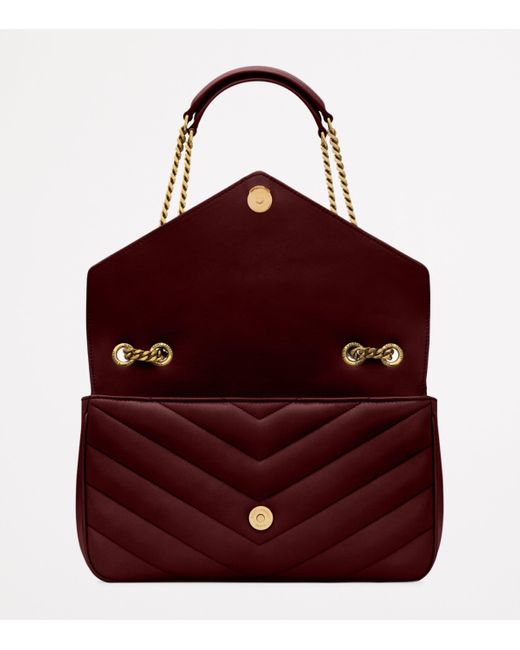Saint Laurent Purple Medium Loulou Shoulder Bag