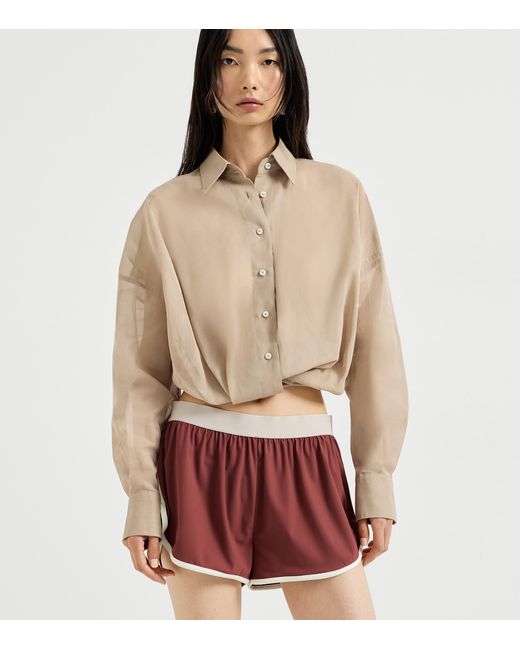 Brunello Cucinelli Natural Cotton Organza Shirt