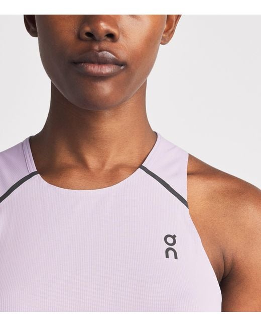 On Shoes Purple Performance Tank Top