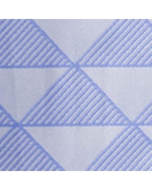 Prada Blue Silk Triangle Skinny Scarf