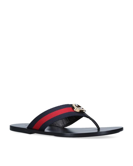red gucci thong sandals