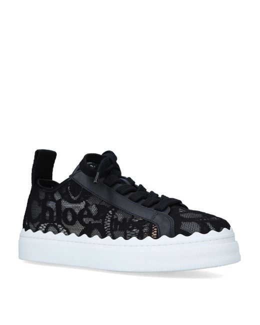 Chloé Blue Lace Lauren Sneakers
