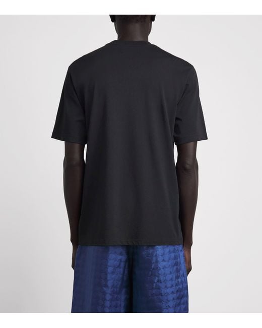 Amiri Black Cotton Script T-Shirt for men