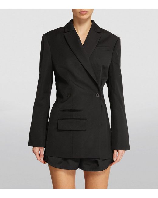 Jacquemus Black Virgin Wool Tibau Blazer