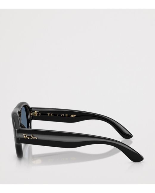 Ray-Ban Blue Aviator Puffer Sunglasses
