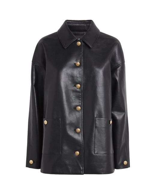 Anine Bing Black Glossed Luca Jacket