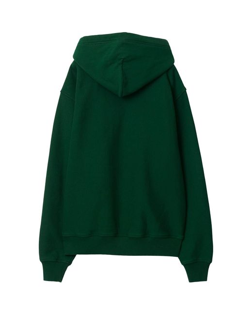 Burberry Green Cotton Hoodie for men