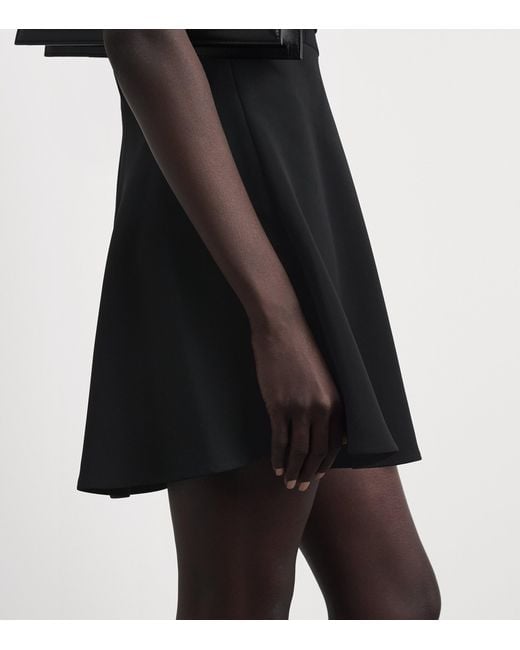 Claudie Pierlot Black Tie-Front Mini Dress