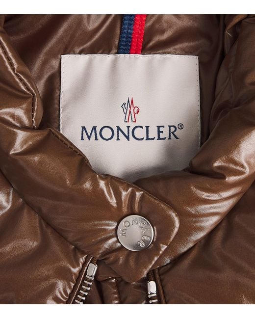 Moncler Brown Down Papillon Puffer Jacket