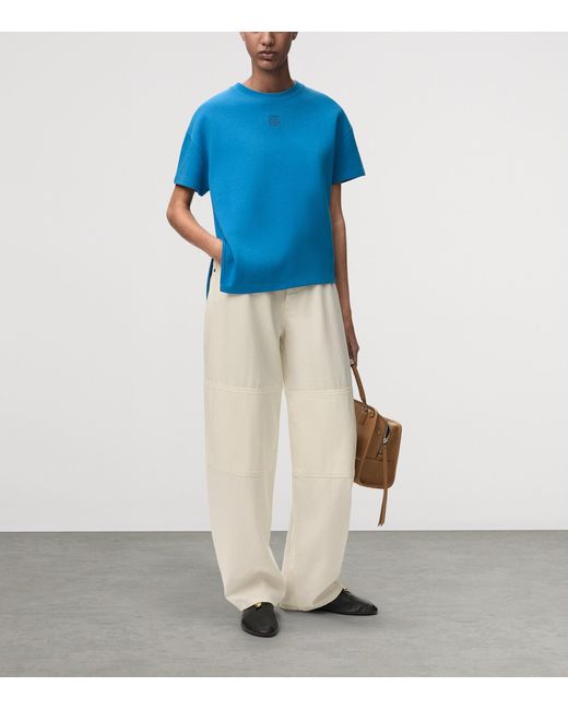 Loewe Blue Asymmetric T-Shirt