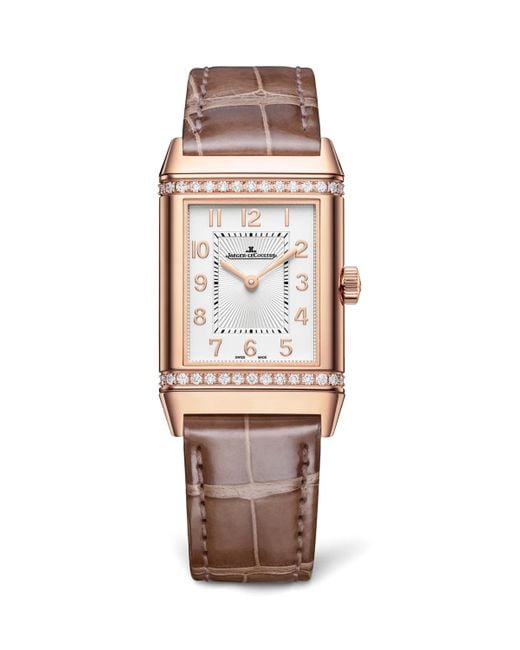 Jaeger-lecoultre Metallic And Diamond Reverso Classic Duetto Watch
