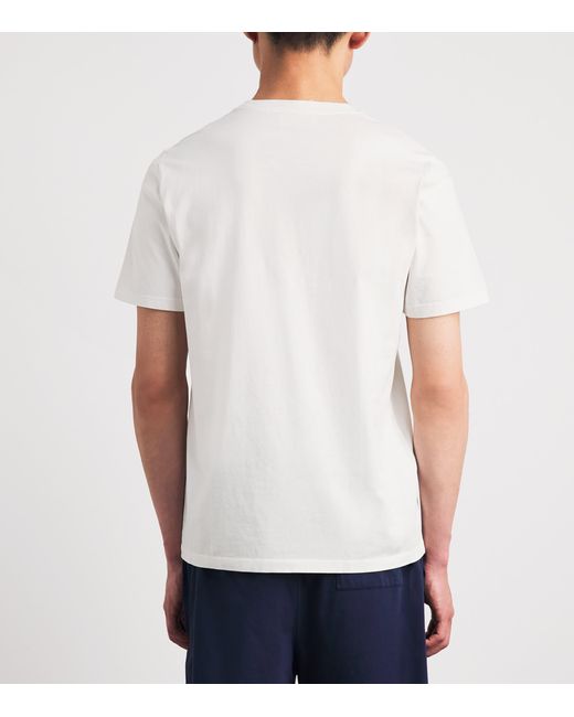Harrods White Cotton T-Shirt for men