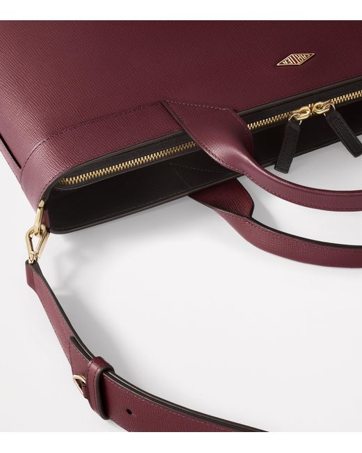 Cartier Purple Leather Losange Document Holder