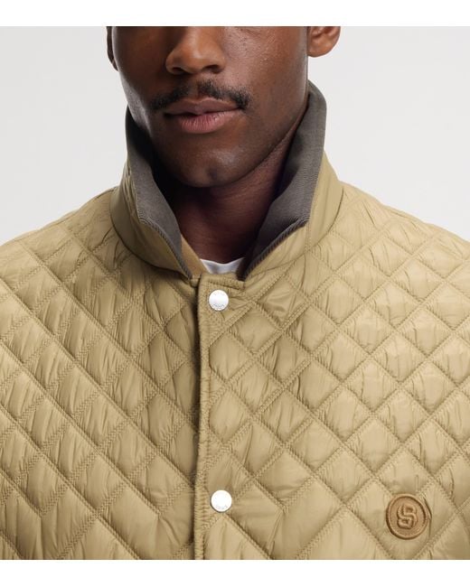 Boss Green Water-Repellent Quilted Field Jacket for men