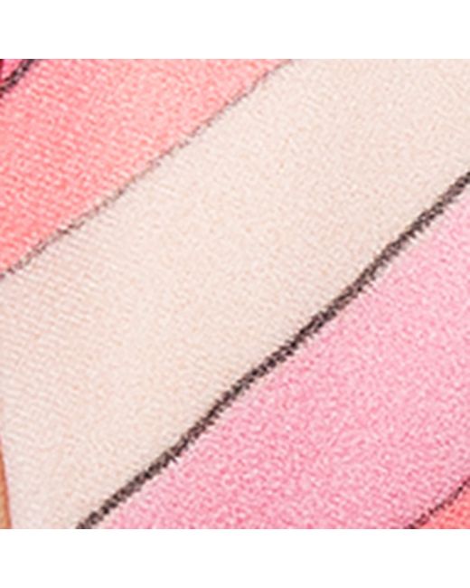 Emilio Pucci Pink Graphic Print Maxi Hair Tie