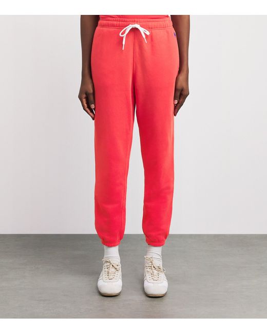 Polo Ralph Lauren Red Cotton-Blend Cuffed Sweatpants