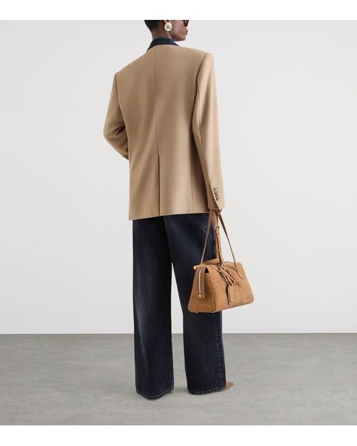Dolce & Gabbana Brown Cashmere Double-Breasted Blazer