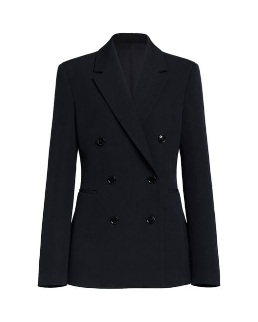 Alaïa Black Wool-Blend Cinched Blazer
