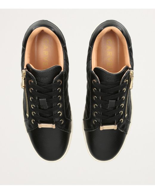 Carvela Kurt Geiger Brown Leather Connected Zip Sneakers