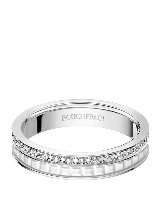 Boucheron Metallic And Diamond Quatre Double Edition Wedding Band