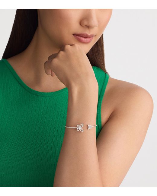 Graff White And Diamond Butterfly Bangle