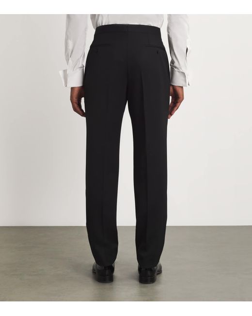 Brioni Black Tailored Formal Trousers for men
