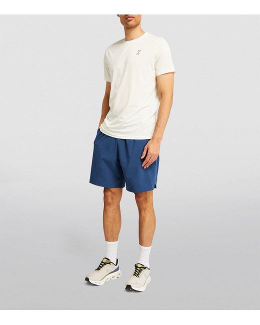 On Shoes White Short-sleeve Core Running T-shirt for men