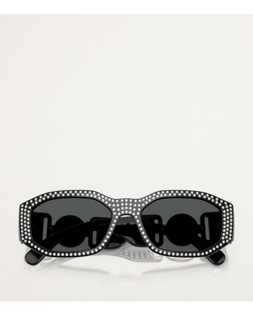 Versace Black Nylon Sunglasses for men