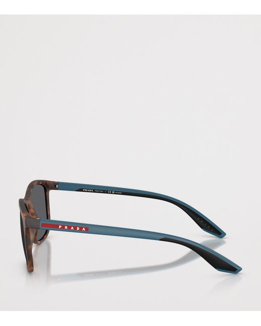 Prada Linea Rossa Gray Pra08S Rectangular Sunglasses for men
