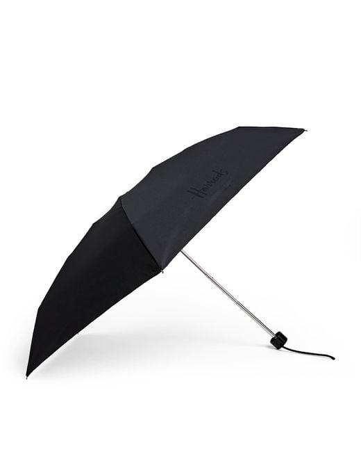 Harrods Black Logo Umbrella