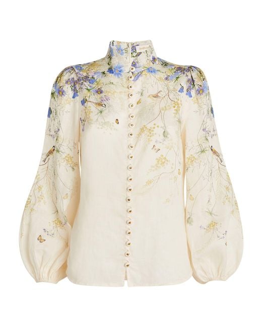 Zimmermann Natural Floral Harmony Blouse