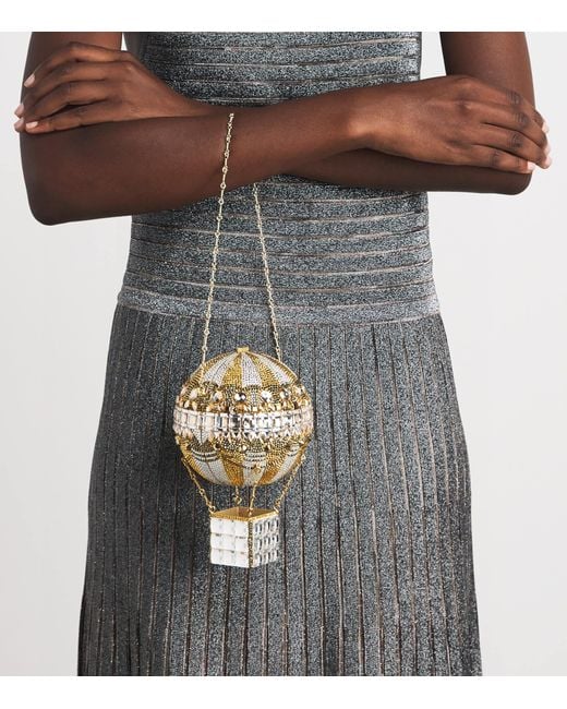 Judith Leiber Metallic Hot Air Balloon Top-Handle Bag