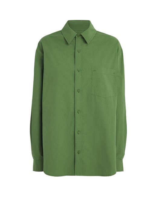 Matteau Green Organic Cotton Oversized Shirt