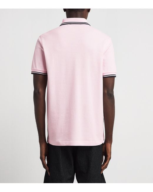 Fred Perry Pink Cotton Twin Tipped Polo Shirt for men