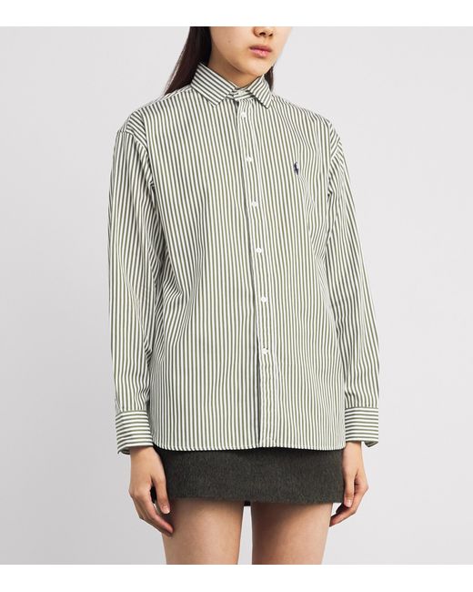 Polo Ralph Lauren Gray Cotton Stripe Shirt