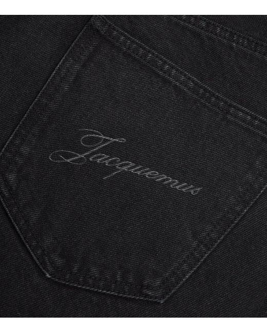Jacquemus Black Straight-Fit Jeans for men