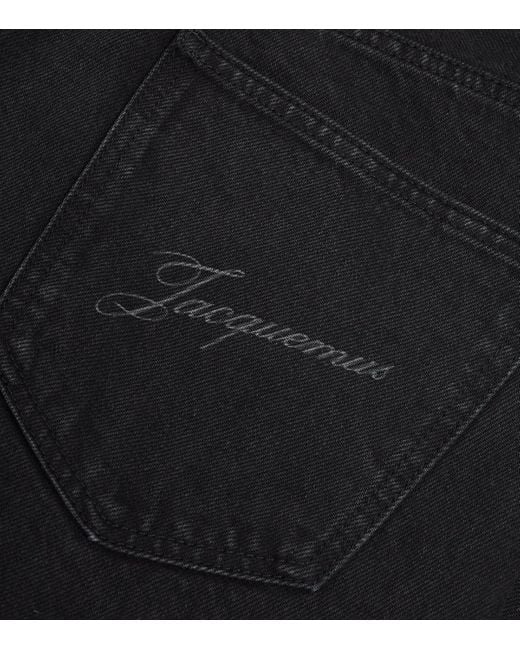 Jacquemus Black Straight-Fit Jeans for men