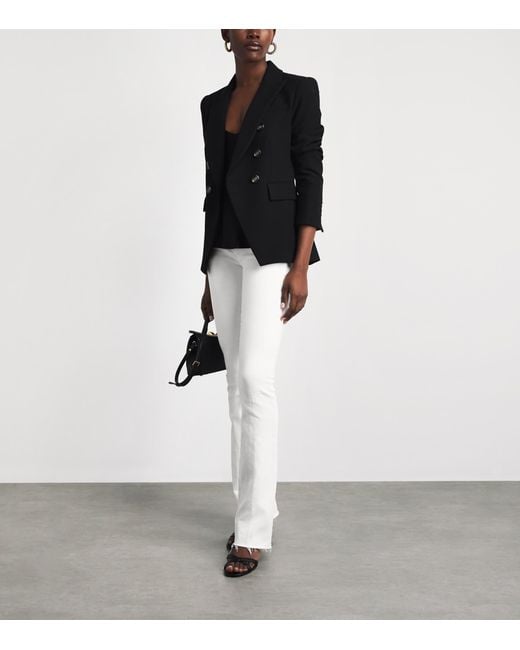 L'Agence White Ruth Straight Jeans