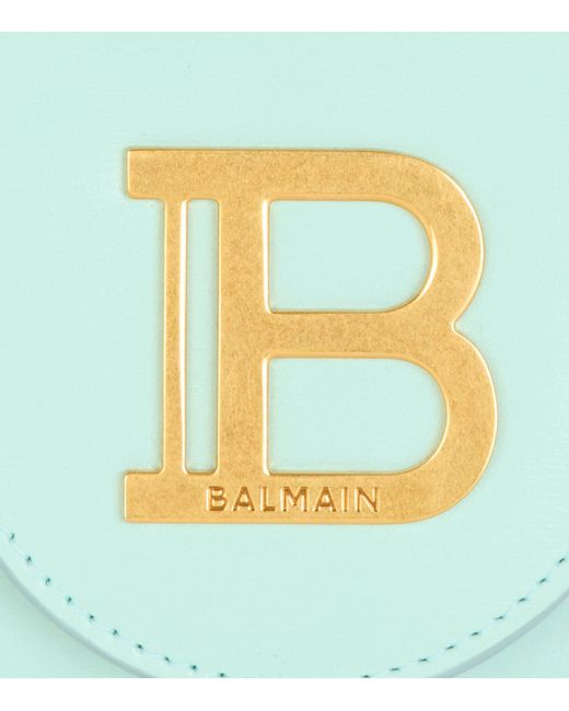 Balmain Blue Leather B-buzz Chain Wallet
