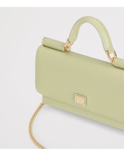 Dolce & Gabbana Metallic Micro Calfskin Dg Millennials Phone Bag