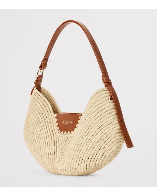 Loewe Metallic X Paula's Ibiza Medium Raffia Swing Shoulder Bag