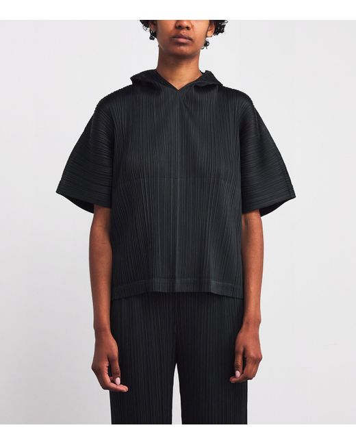 Pleats Please Issey Miyake Black Monthly Colors August Top