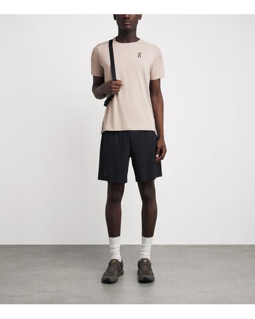 On Shoes White Performance T-Shirt for men