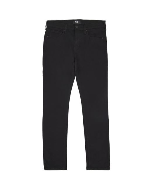 PAIGE Black Lennox Slim Jeans for men