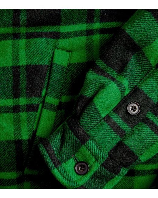 Polo Ralph Lauren Green Wool-blend Fleece-lined Overshirt for men