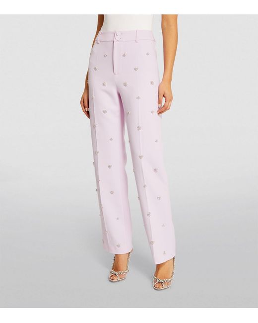 Huishan Zhang Pink High-waisted Miles Trousers