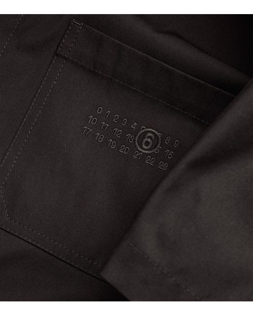 MM6 by Maison Martin Margiela Black 6-pocket Short-sleeve Shirt for men