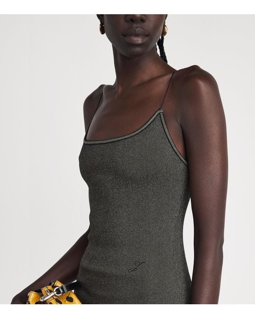 Jacquemus Natural Knitted Pina Midi Dress