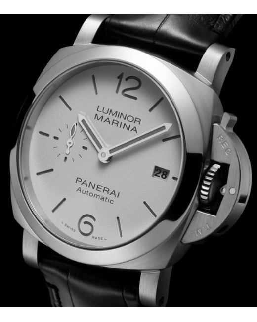 Panerai Gray Stainless Steel Luminor Quaranta Watch for men