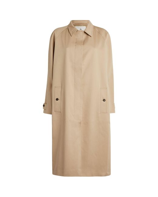 Anine Bing Natural Water-resistant Randy Trench Coat